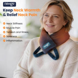 NEWGO calentador cuello con velcro ajustable para ajuste cómodo.