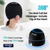 NEWGO cap cobertura-360-cabeza: contacto total y bloqueo de luz para descanso.