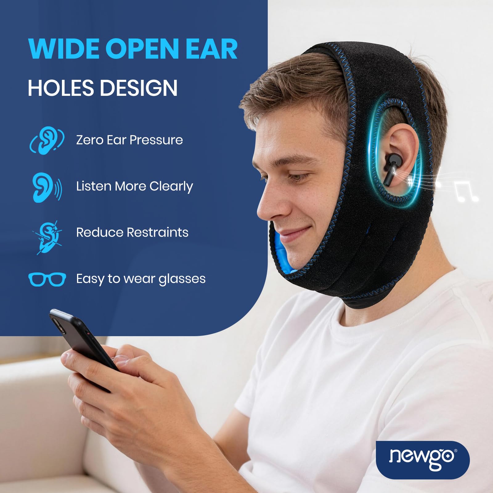 NEWGO interior suave de algodón para uso cómodo durante horas