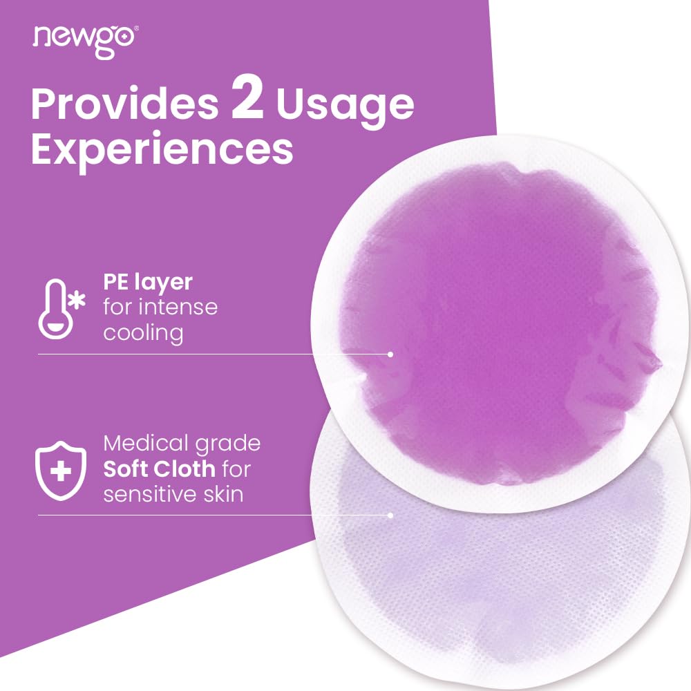 NEWGO compresas de gel redondas para frío y calor, distribución uniforme