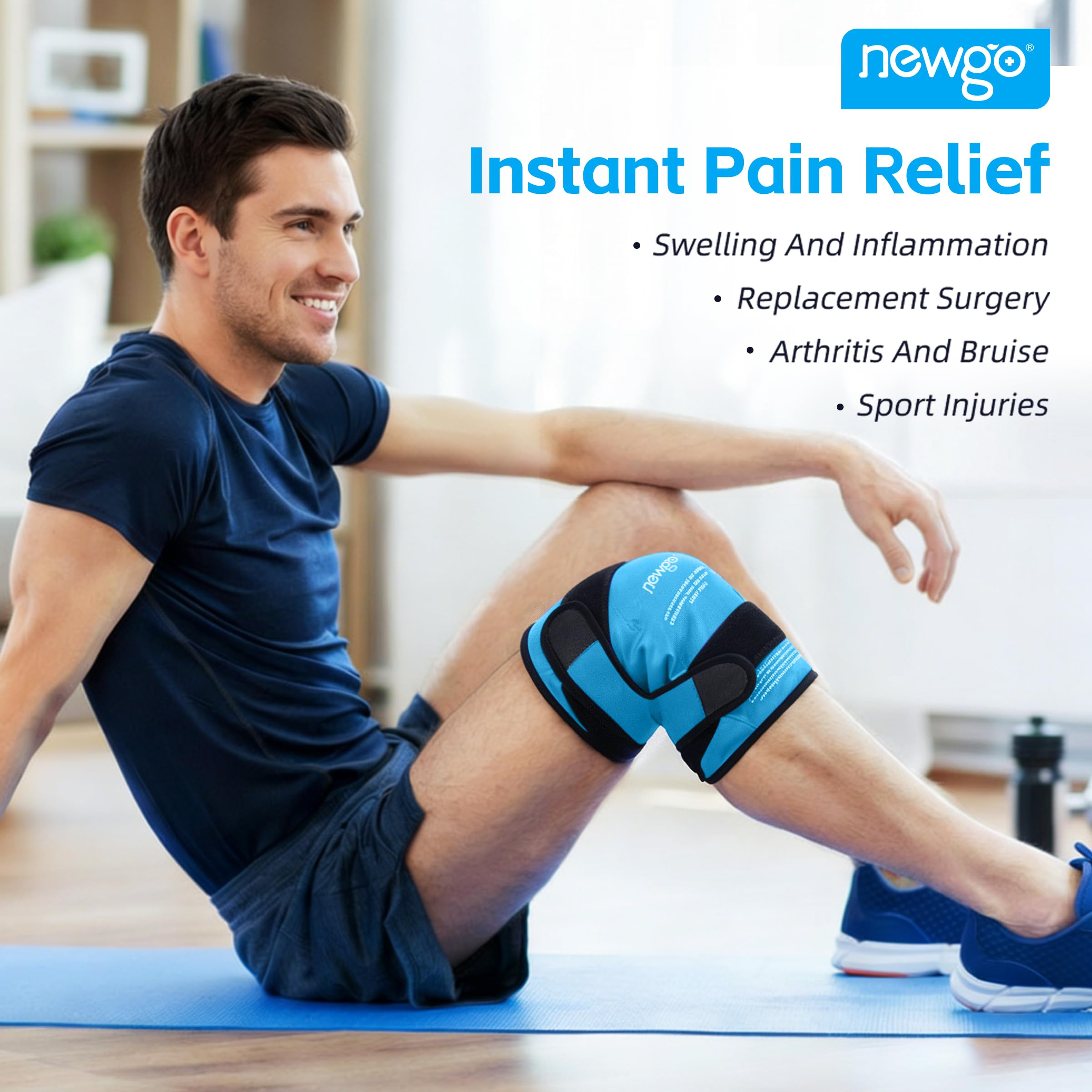 NEWGO diseño en Y ergonómico que se ajusta bien a la rodilla