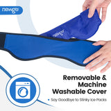 NEWGO Headache Ice Wrap permanece suave incluso congelada para la piel.