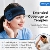 NEWGO Headache Ice Wrap neopreno flexible se adapta a tamaños de cabeza variados.
