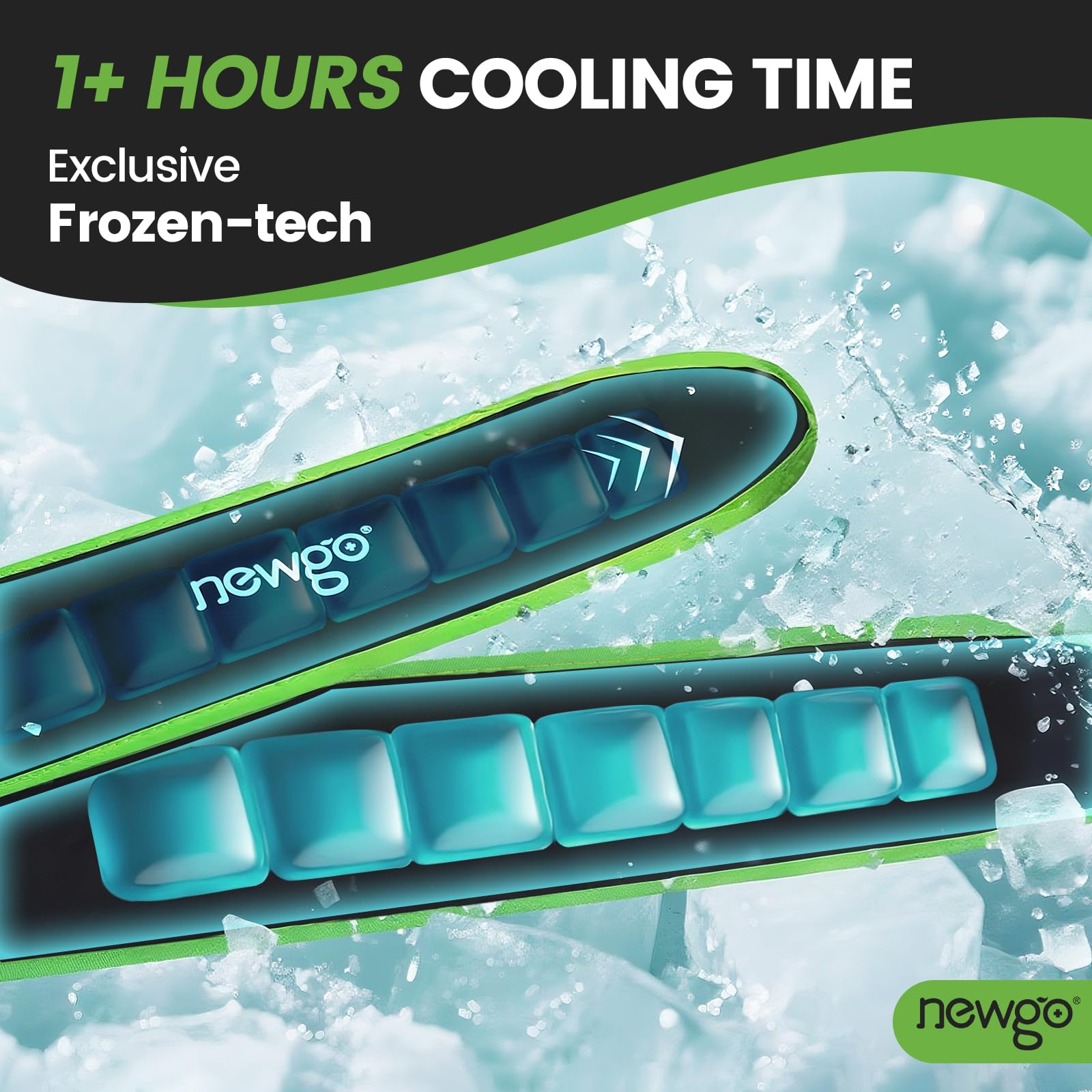 NEWGO Neck Ice Pack ofrece enfriamiento prolongado para días de calor