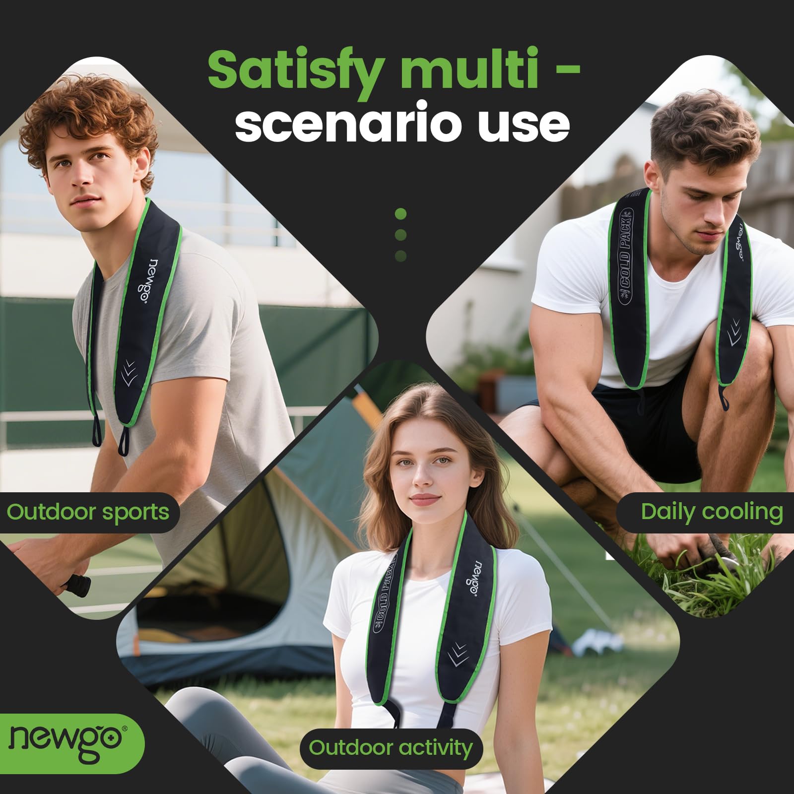 NEWGO Neck Ice Pack para uso interior, refresca cuello y alivia molestias