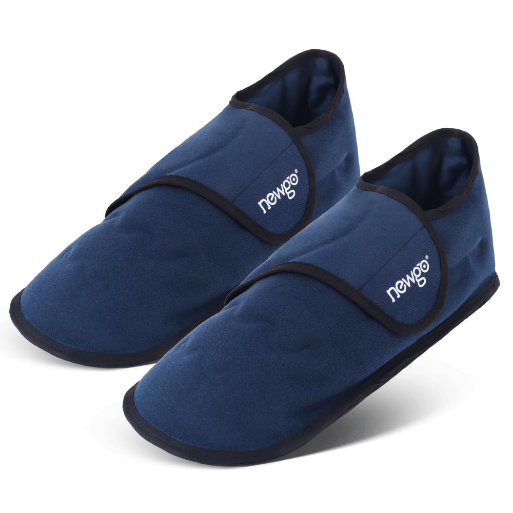 NEWGO pantuflas de hielo con cobertura total para alivio de molestias en todo el pie.