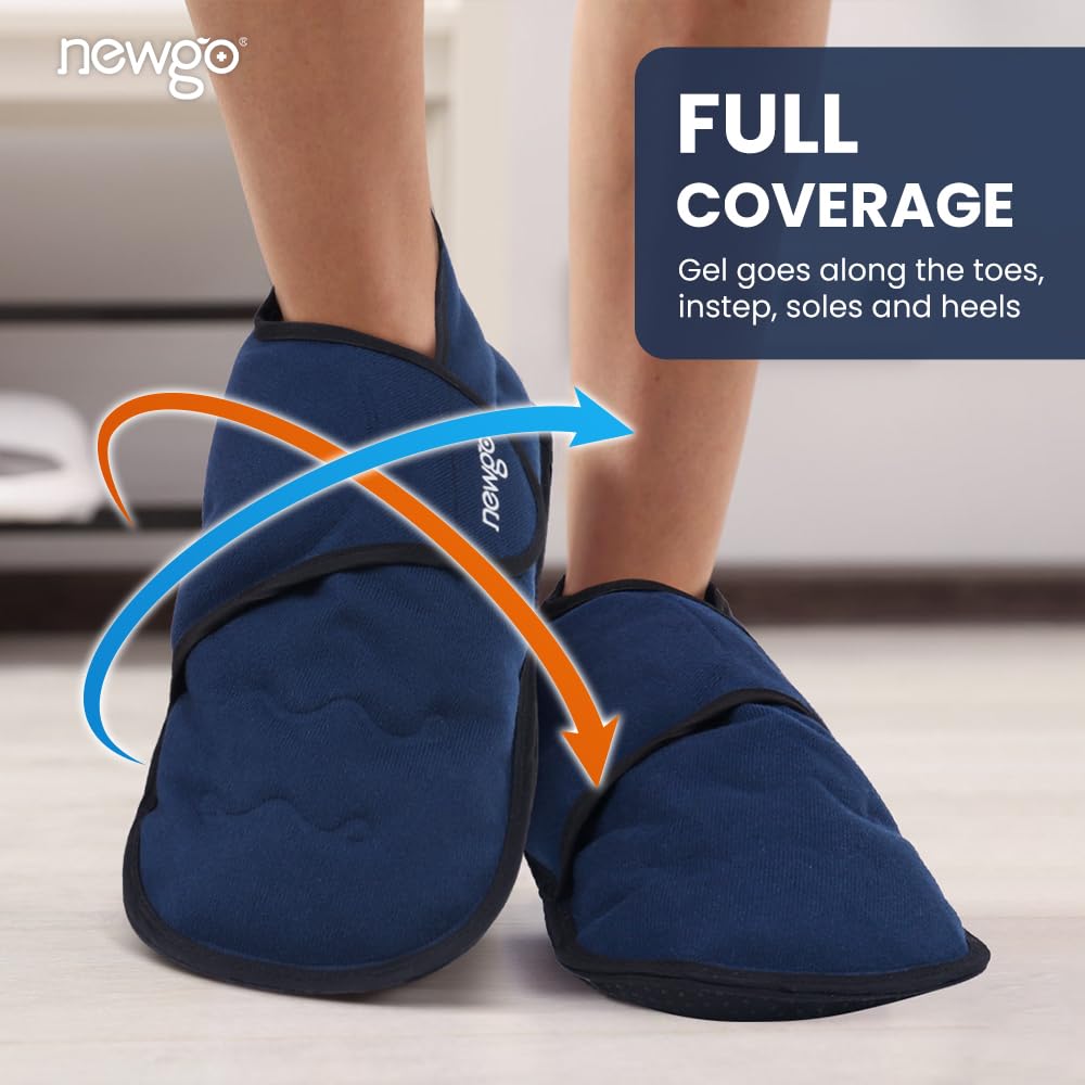 NEWGO pantuflas una talla con ajuste cómodo para pies inflamados.
