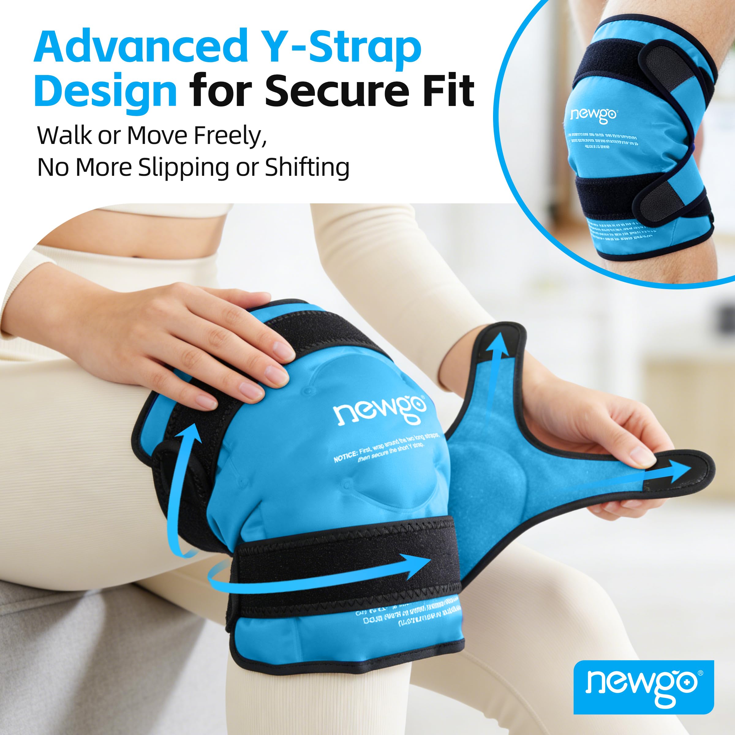 NEWGO rodilla suave y flexible incluso congelada para un contacto cómodo