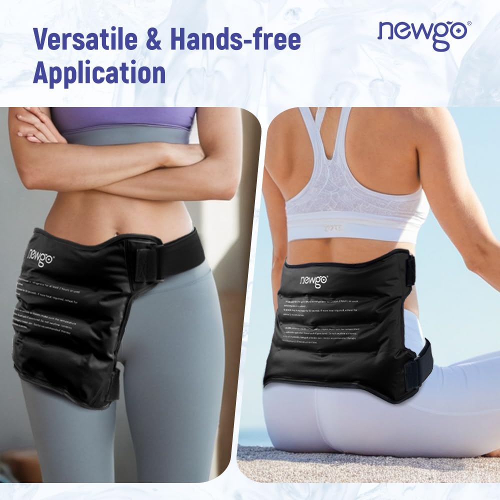 NEWGO terapia fría y caliente, uso versátil para áreas afectadas.