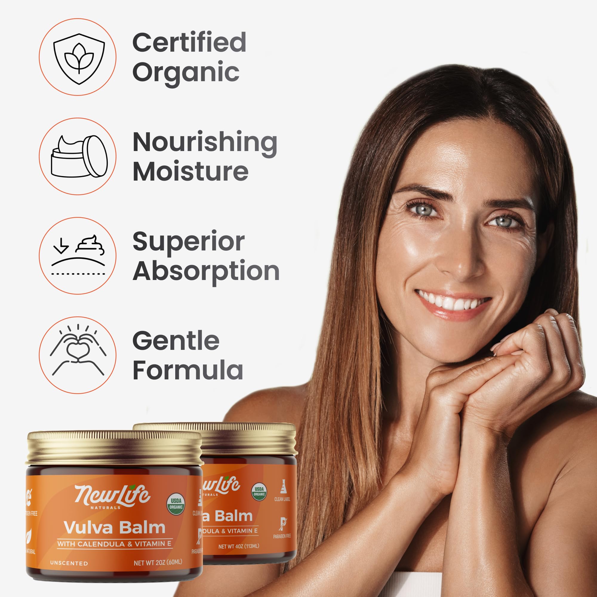 NewLife Naturals aceites orgánicos, aceite de oliva y calendula para cuidado suave.