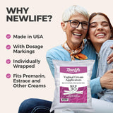 NewLife Naturals extremo roscado facilita transferencia limpia de producto.