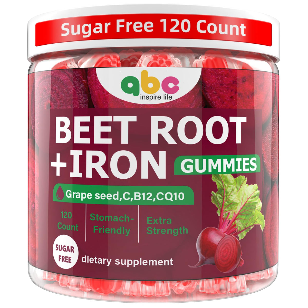 NEWOLITE gomitas remolacha 100 mg en empaque, sabor durazno y energía diaria.
