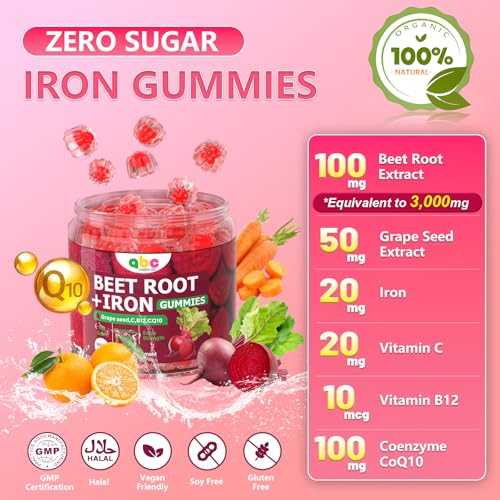 Gomitas NEWOLITE remolacha 100 mg en mano, sabor durazno, textura suave.
