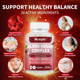 Newpie Blood Sugar Complex cápsulas en la mano, fácil de incorporar a la dieta diaria.