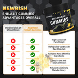 Cada gominola Newrish Shilajit, dosis controlada para consistencia.