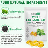 newseel bote-capsulas-oregano-organico, práctico para uso diario