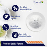 Newtrivy Creatina Monohidrato sin sabor, ideal para cualquier bebida.