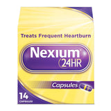 Nexium 24HR cápsulas para alivio de la acidez durante el día.