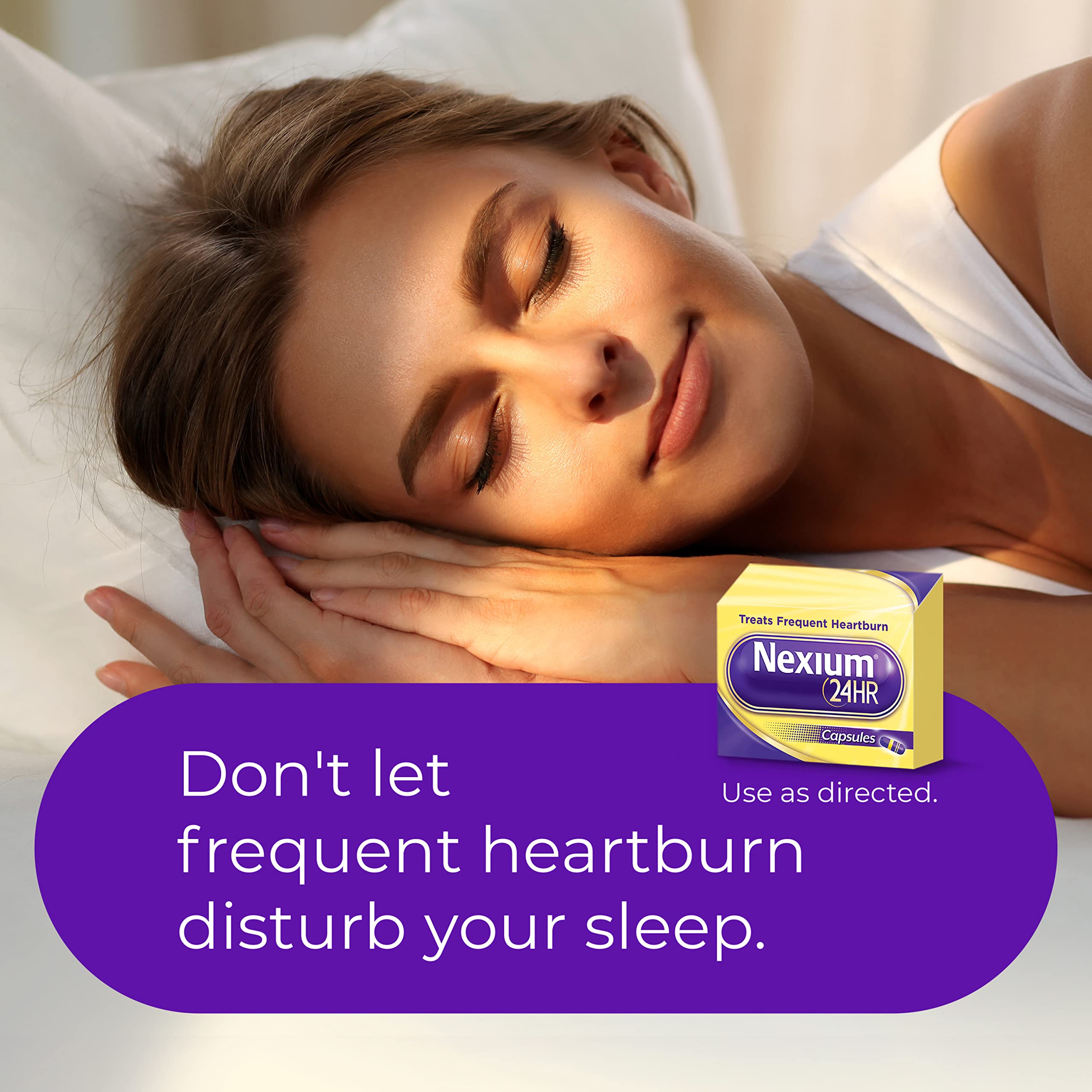 Ingredientes: esomeprazol magnesio en Nexium 24HR.