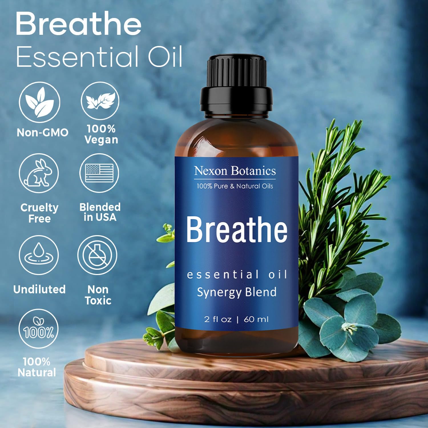 Nexon Botanics Breathe: gotas en difusor para ambiente.