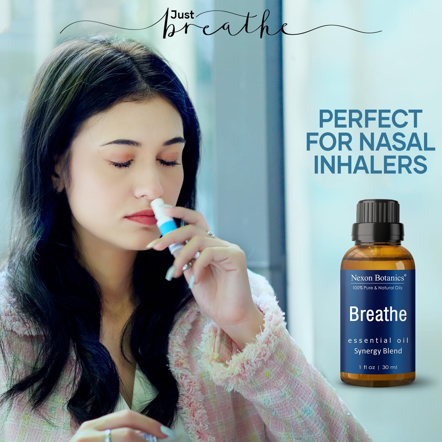 Nexon Botanics Breathe, etiqueta frontal visible para identificar la mezcla.