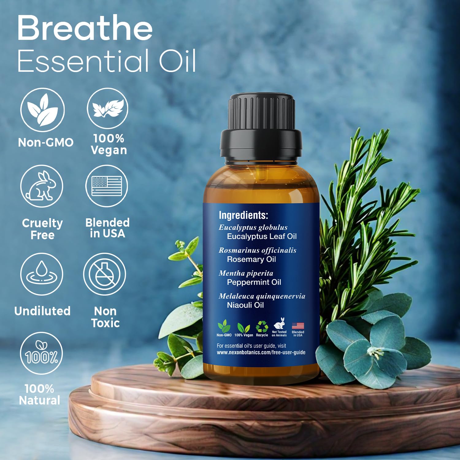Nexon Botanics Breathe, gotero para mezclar con base segura.