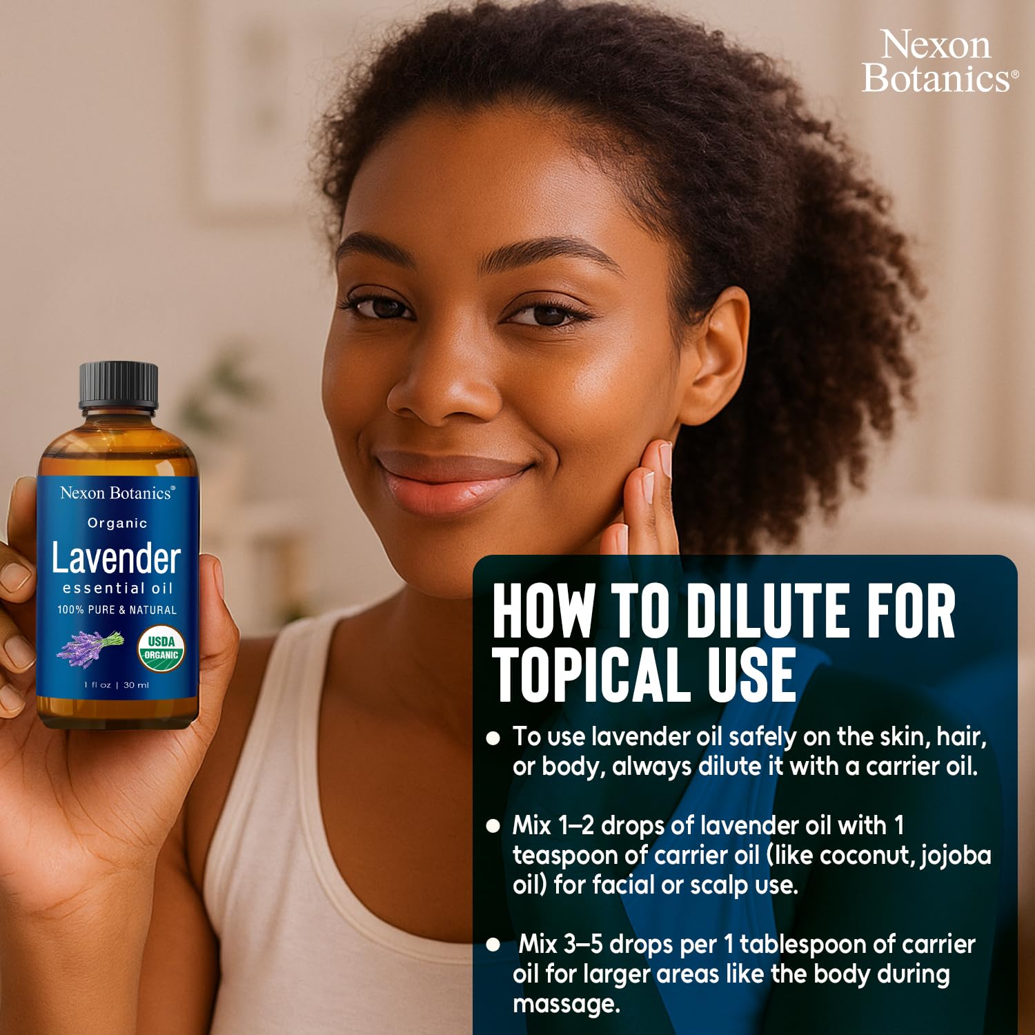 Nexon Botanics Lavanda: relajación para baño y ambiente sereno.
