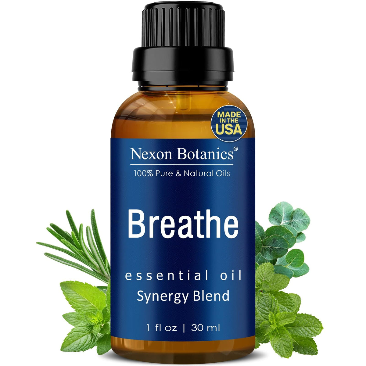 Nexon Botanics Breathe, botella de 30 ml para aromaterapia en casa.