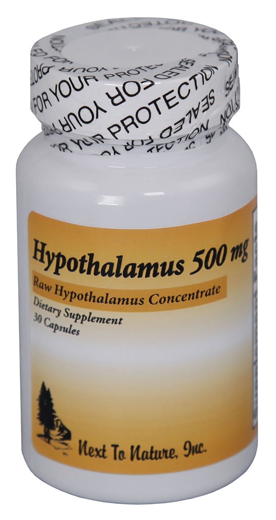 Next To Nature Hipotálamo 500 mg, botella: posible apoyo a la función de la glándula de forma natural.