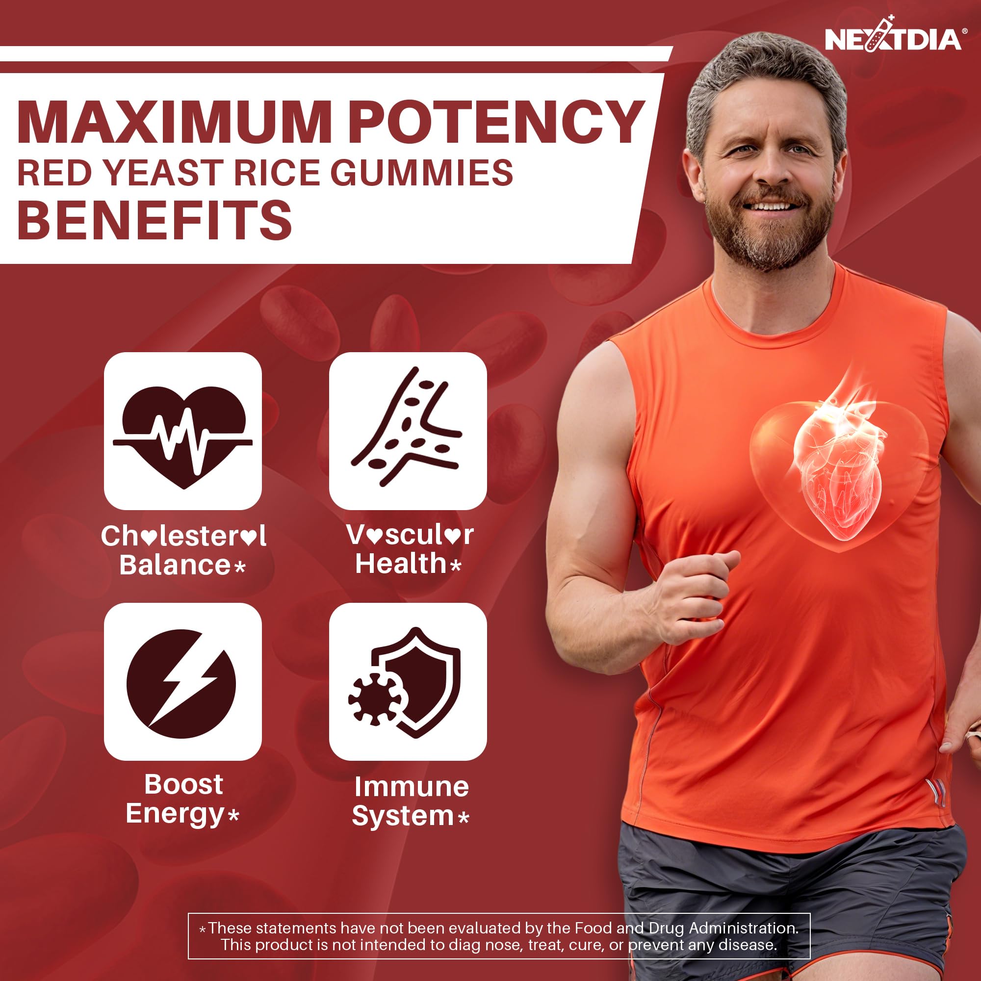 Nextdia gominolas arroz levadura roja textura: masticables y suaves al morder