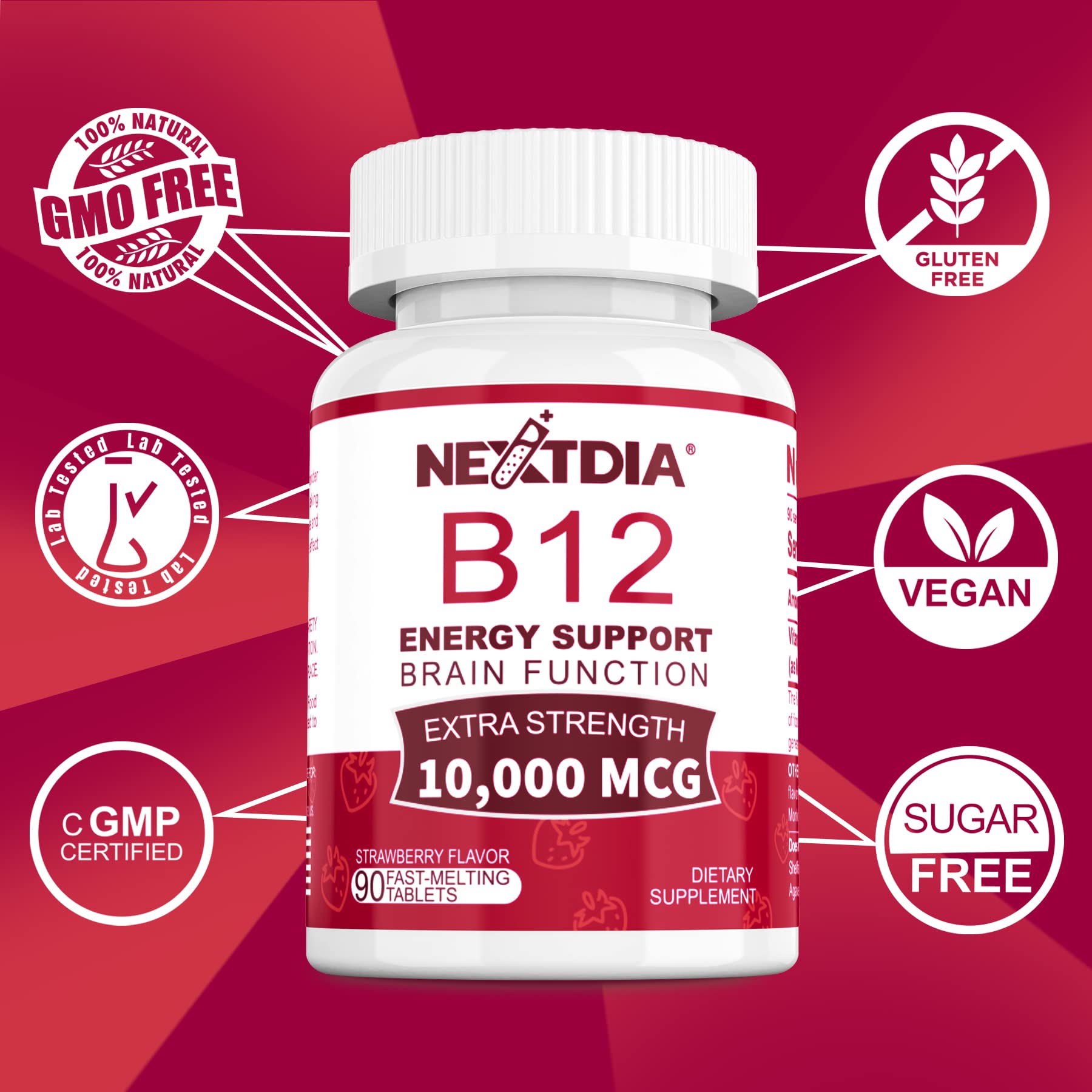 Nextdia B12 180 tabletas suministro para seis meses