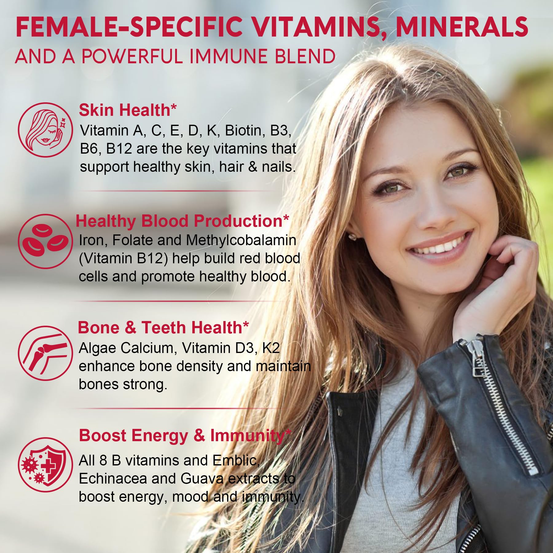 Nextdia gominolas: energía y ánimo para mujeres activas.