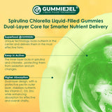 Nextdia gomitas spirulina-chlorella, envase reciclable y seguro.