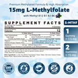 Nextdia L-Metilfolato gomitas, sabor agradable para uso diario