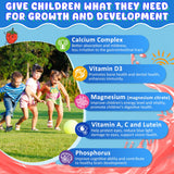 Probíticos incluidos para soporte digestivo en niños y equilibrio intestinal.