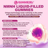 Nextdia NMNH gomitas, núcleo líquido de tecnología GummieJel.