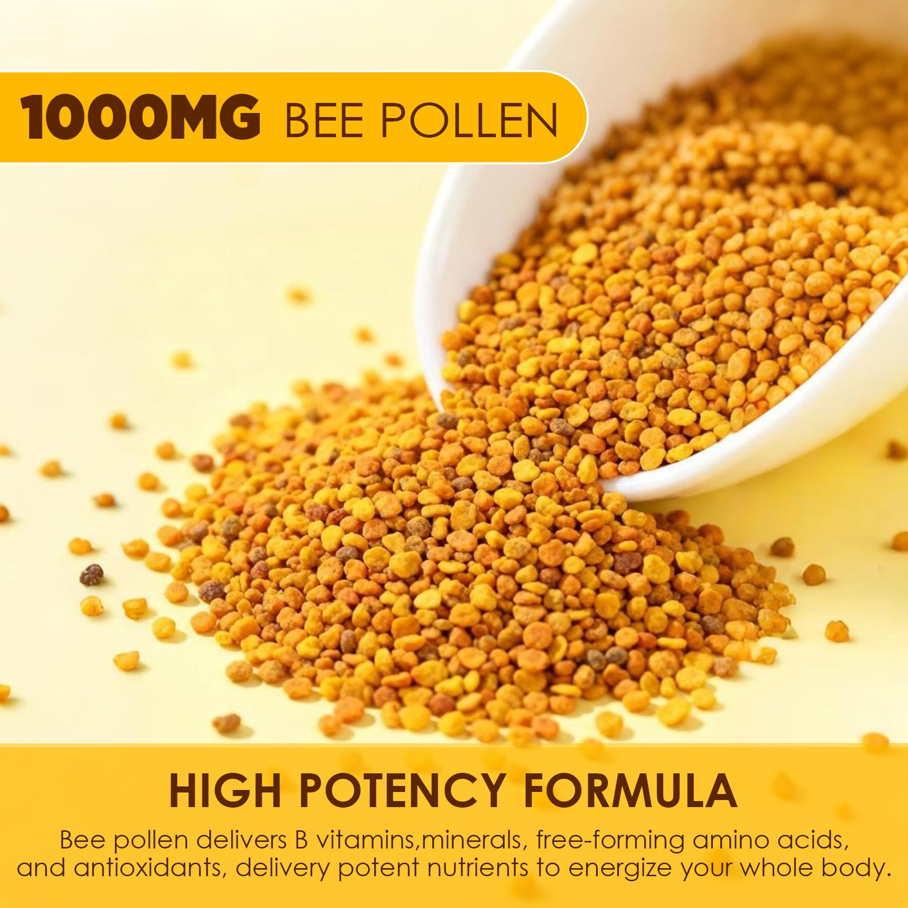 Nextdia polen de abeja gomitas etiqueta detalle, contiene jalea real y propóleo