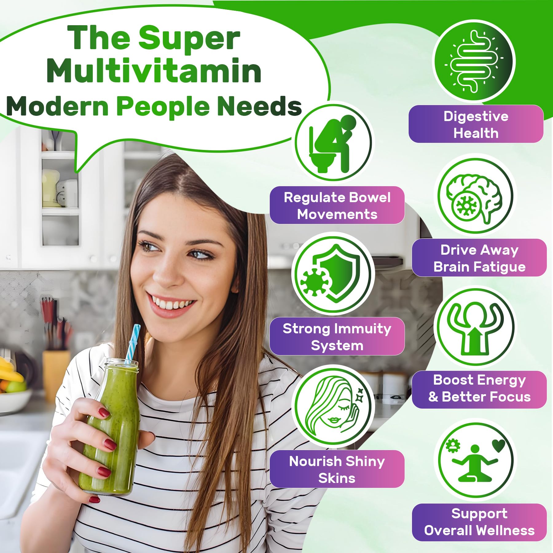 Nextdia Super Greens vitaminas metiladas para absorción ampliada