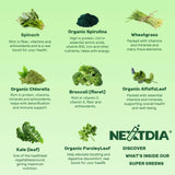 Nextdia Super Greens zinc y vitaminas para energía sostenida