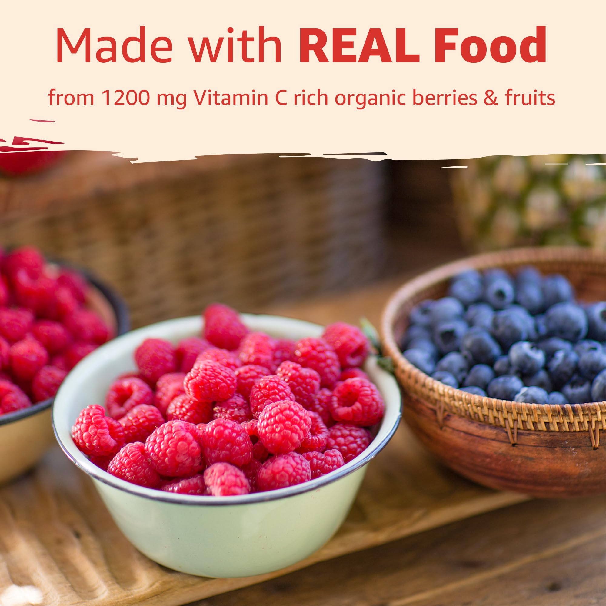 Nextdia Vitamina C gominolas veganas, orgánicas, ideales para toda la familia