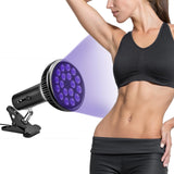 Lámpara nfbmrsnc de bronceado 54W con luz morada, ideal para uso doméstico.