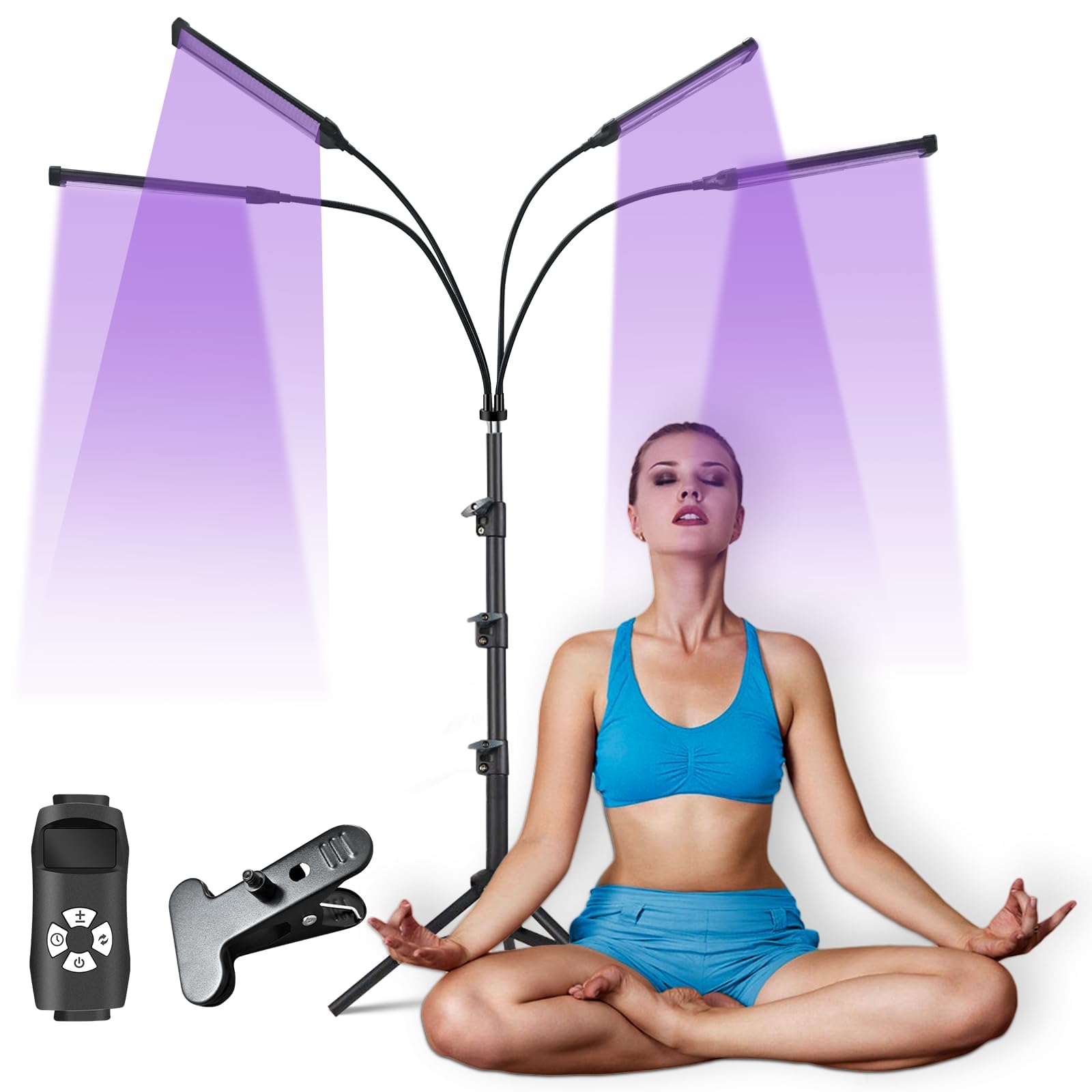 nfbmrsnc lampara uv para hogar, brilla suavemente para sesiones de bronceado en casa.