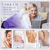 Luz morada interior de nfbmrsnc para bronceado suave en casa.