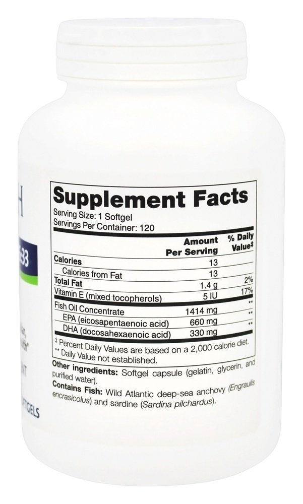 NFH Trident SAP 66:33, alto contenido EPA y DHA por gel para beneficios posibles