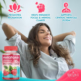 NGU etiqueta de melatonina, información clara para consumo nocturno vegano.