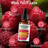 Nichalous Vitamina B12 frambuesa ingredientes: fórmula de alta pureza libre de alérgenos.