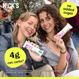N!CK'S barra proteica menta-chocolate en paquete de 12, snack práctico