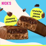 barra N!CK'S chocolate triple, sin aceite de palma para snack portátil
