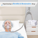 NIdreamCE organizador de tubos CPAP mantiene las mangueras separadas y accesibles.