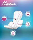 Nileeva Care Maxi: tacto suave en la capa superior para comodidad prolongada.